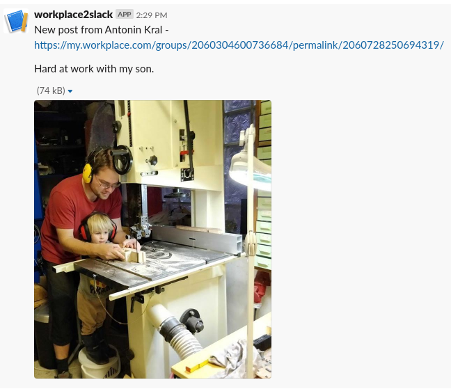 hard at work at slack